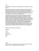 Define medios de comunicación. Menciona ejemplos y su importancia en la vida moderna.