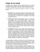 Origen de la civilizacion maya