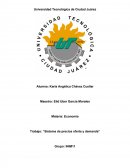 Trabajo: “Sistema de precios oferta y demanda”