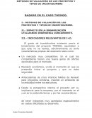 METODOS DE VALUACIÓN DE LOS PROYECTOS Y TIPOS DE INCERTIDUMBRE