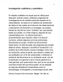 Investigación cualitativa y cuantitativa.