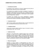 COMENTARI DE TEXTOS LITERARIS