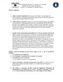 Proceso Legislativo - Cuestionario.