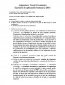Teoría Económica - Ejercicio de aplicación
