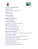 Entrevista de trabajo (turismo).