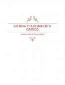 CIENCIA Y PENSAMIENTO CRÍTICO.