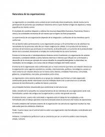 Naturaleza de las organizaciones.. Página 1