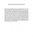 Reseña del príncipe de Nicolás Maquiavelo