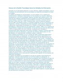 Alcance de la Gestión Tecnológica hacia las Unidades de Información