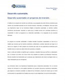 Desarrollo sustentable en proyectos de inversión.
