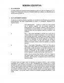 TEMA: MEMORIA DESCRIPTIVA