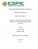 APLICACIÓN DE LAS LEYES DE FARADAY, FLEMING Y LENZ EN UN GENERADOR Y MOTOR ELECTRICO