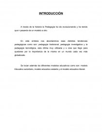 Pedagogía tradicional, pedagogía investigativa, pedagogía tecnológica. Página 1