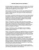 PROCESO LEGISLATIVO DE GUATEMALA