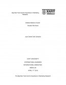 The Big Data Trend and It's Importance In Marketing Research.