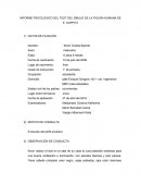 INFORME PSICOLOGICO DEL TEST DEL DIBUJO DE LA FIGURA HUMANA DE E. KOPPITZ