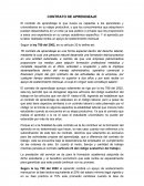 Contrato de aprendizaje.