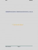 Observación e innovación en el aula. LA ALIMENTACIÓN SALUDABLE