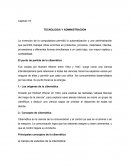 La Tecnologia y administracion de Chiavenato.