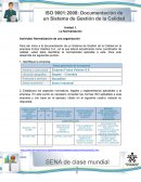 Actividad: Normalización de una organización.