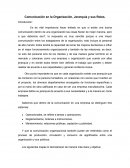 Comunicación en la Organización, Jerarquía y sus Roles.