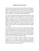 Calidad de vida y consumismo