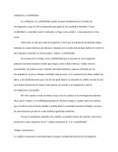 Que es la Validación y confiabilidad.