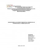 El ANALISIS SOBRE LAS ACCIONES TOMADAS EN EL INCENDIO DE LOS CHORROS DE MILLA “SEMANA SANTA 2016”