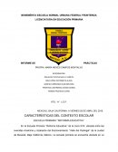 CARACTERÍSTICAS DEL CONTEXTO ESCOLAR ESCUELA PRIMARIA ‘’REFORMA EDUCATIVA’’