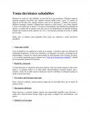 Toma de decisiones saludables