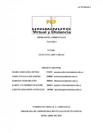 PROGRAMA DE ADMINISTRACIÓN EN SALUD OCUPACIONAL.. Página 1