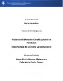 Historia del Derecho Constitucional en Honduras