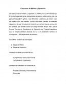 Definición de un Concurso de Méritos y Oposición