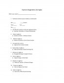 Examen de ingles para niños