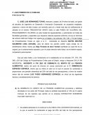 Escrito incidental de disminucion de alimentos