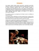 Autopsia. Una autopsia, también llamada examen post-mortem