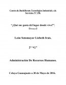 ¿Qué me gusta del lugar donde vivo?”. Celaya