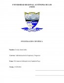 Tema: El Comercio Informal en la Ciudad de Puyo