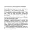 Tema: Independencia de américa latina