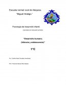 Desarrollo humano. Infancia y adolescencia