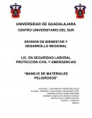 Manejo de materiales peligrosos