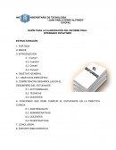 Estructura de informe.