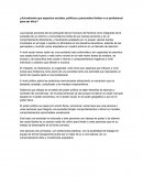 Aspectos sociales, políticos y personales limitan a un profesional para ser ético