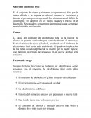 Síndrome alcohólico fetal.