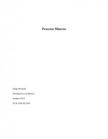 Procesos Mineros.. Página 1