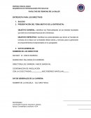 FACULTAD DE CIENCIAS DE LA SALUD ENTREVISTA PARA LOS DIRECTIVOS