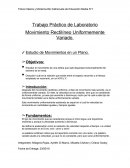 Trabajo Práctico de Laboratorio Movimiento Rectilíneo Uniformemente Variado.