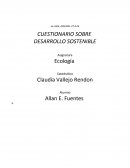 Cuestionario desarrollo sostenible.