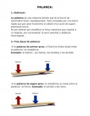 Palanca, cadena, pinyó