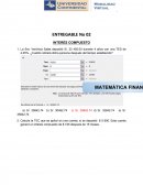 ENTREGABLE N° 02- INTERÉS COMPUESTO